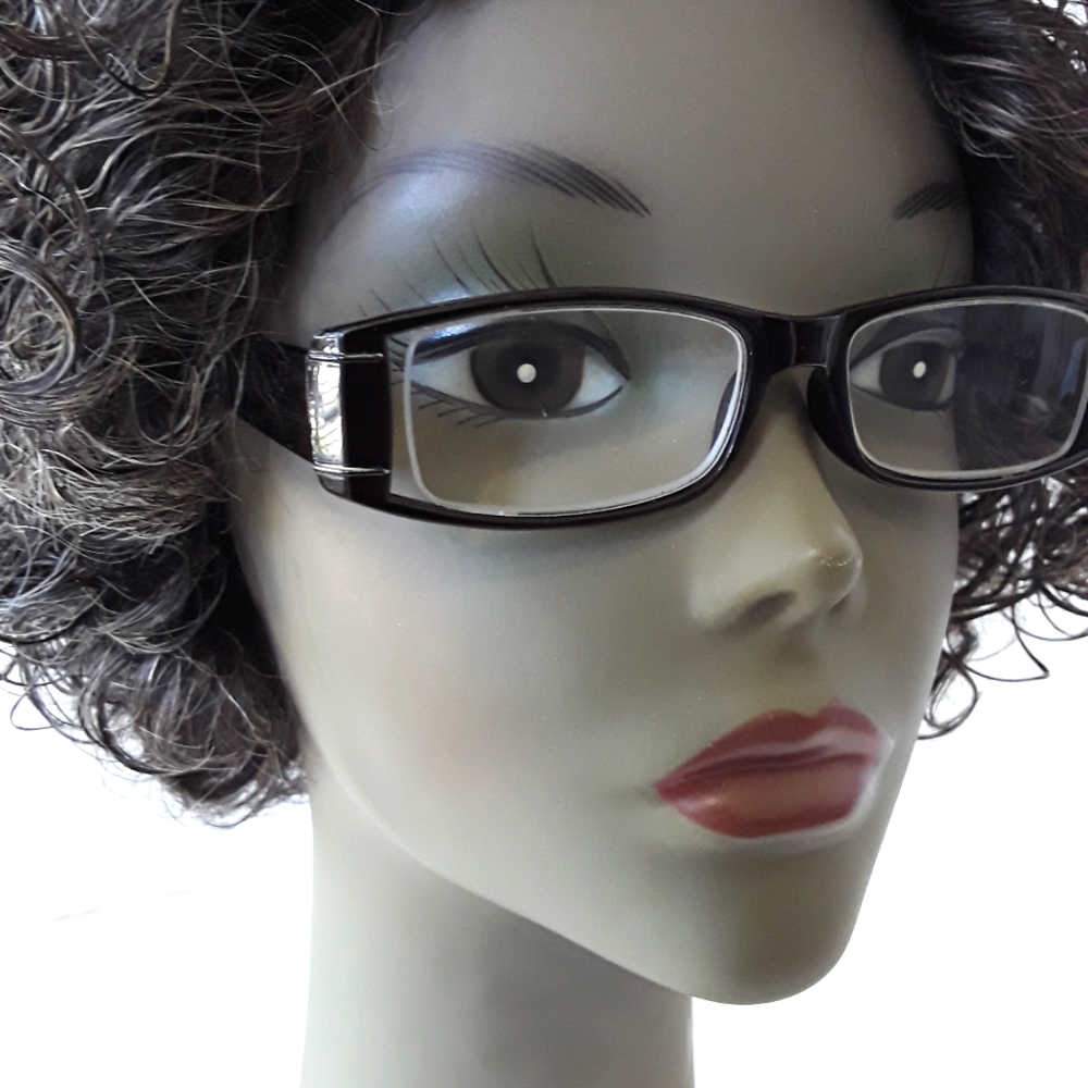 FOSTER GRANT RX BLACK TORTOISE SHELL GLASSES 42-17